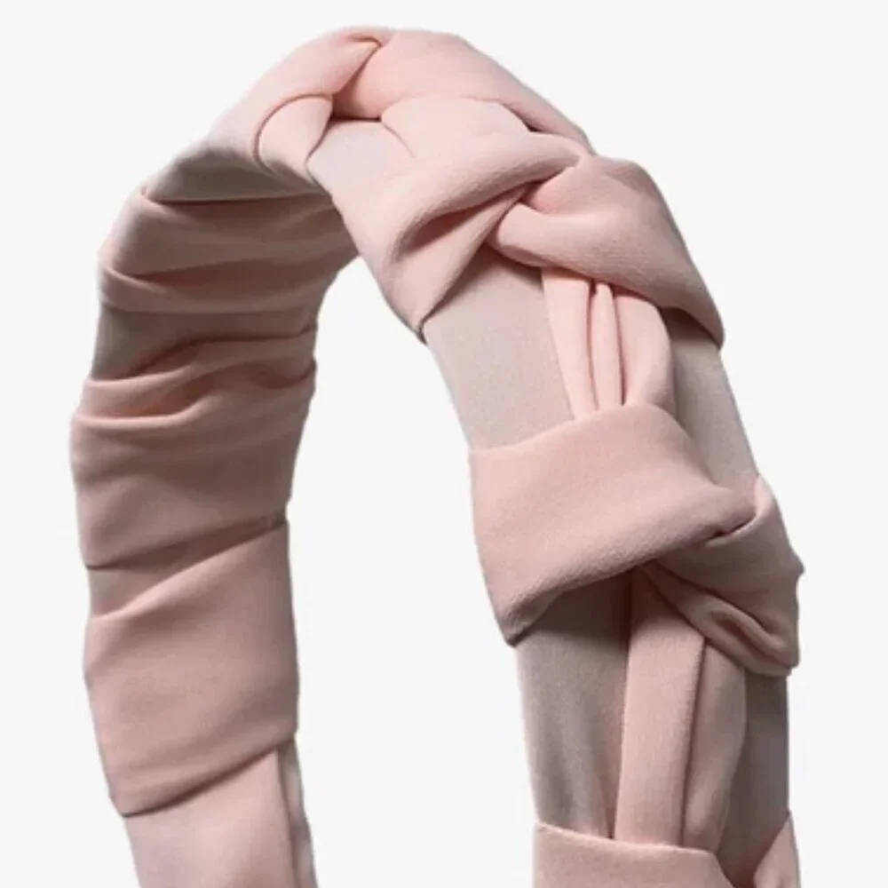 NWOT Casey Chiffon Knotted Pink Headband
